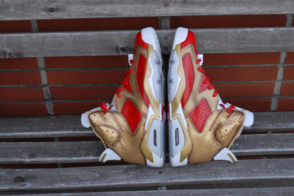 Niners Nike Air Jordan 6 Custom Shoes