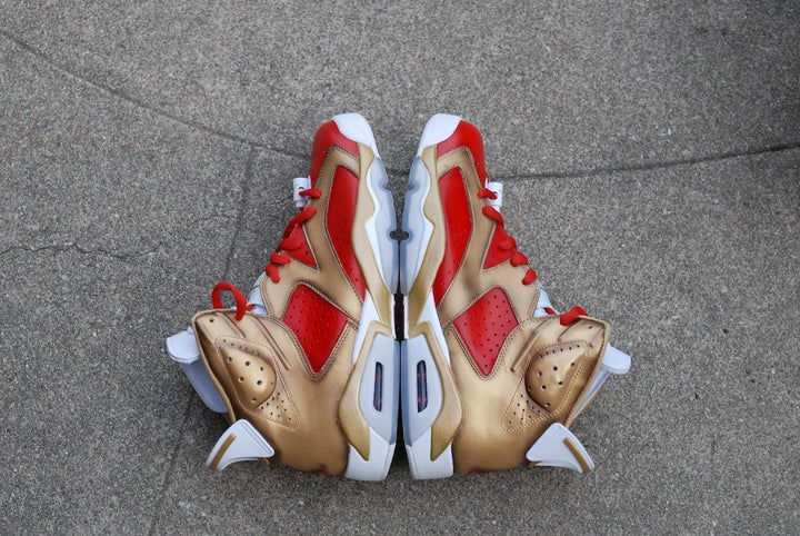 Niners Nike Air Jordan 6 Custom Shoes