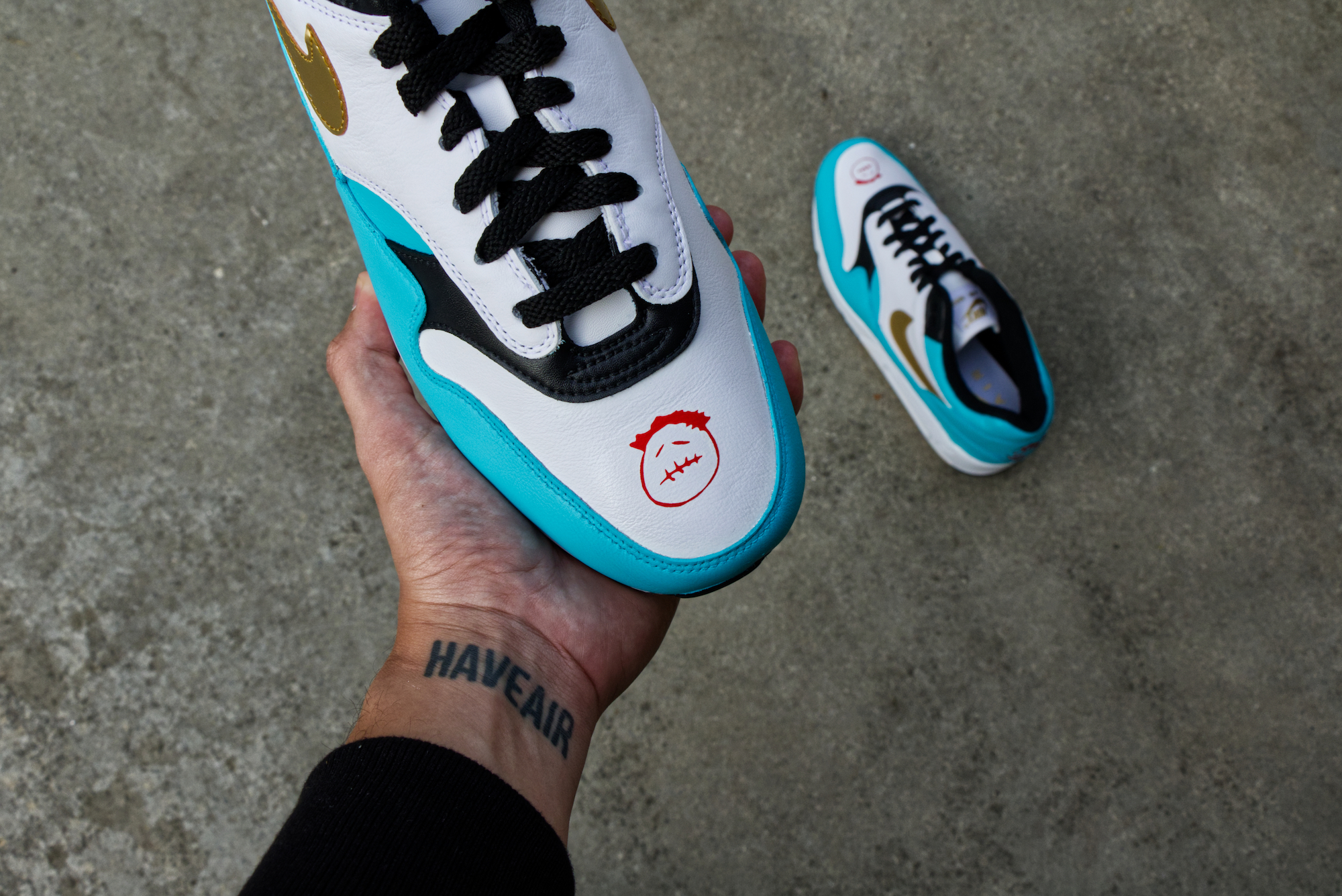 JackBoys Nike Air Max 90/1 Custom Hand Painted Shoes – HaveAir Customs