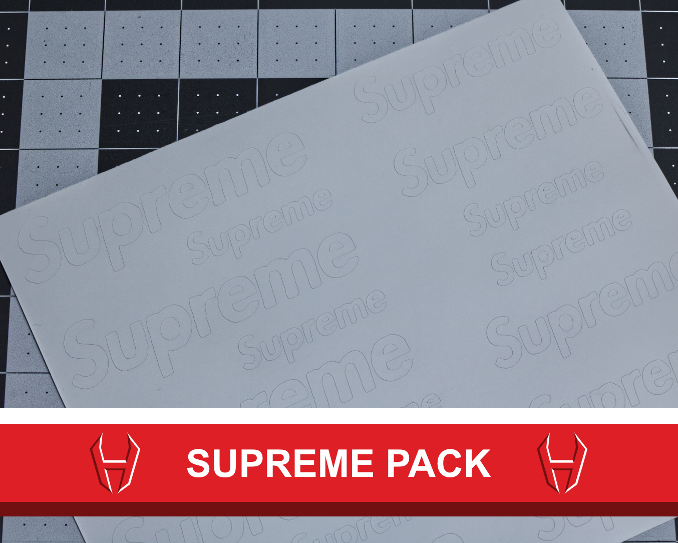 Supreme LV template square stencil