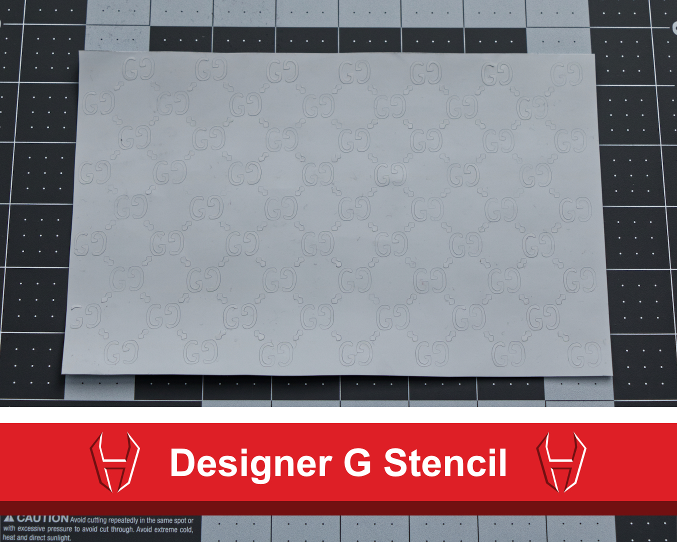 2 Gucci Vinyl Stencil Sheets for Customizing Shoes Great for 
