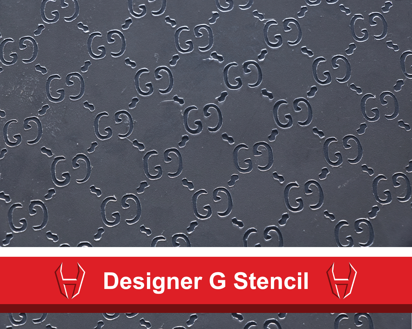 Reusable Designer GG Stencil for Custom Shoes
